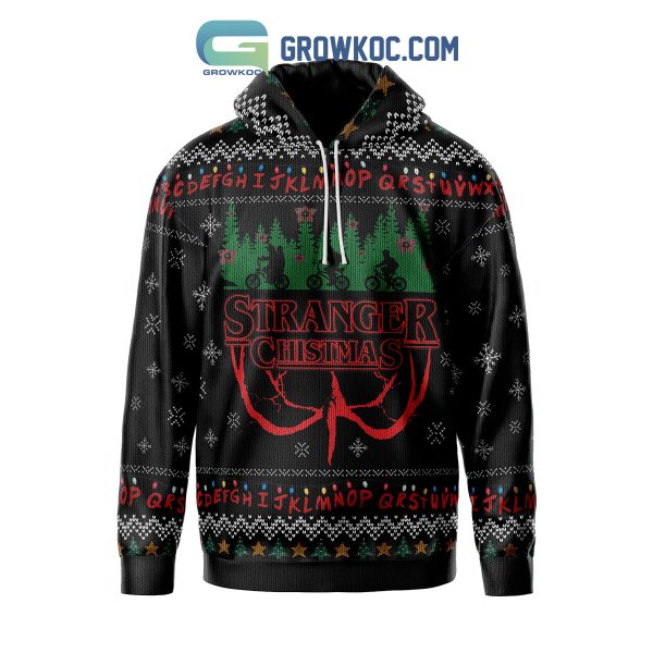 Stranger Things Merry Christmas Zip Hoodie Sweater