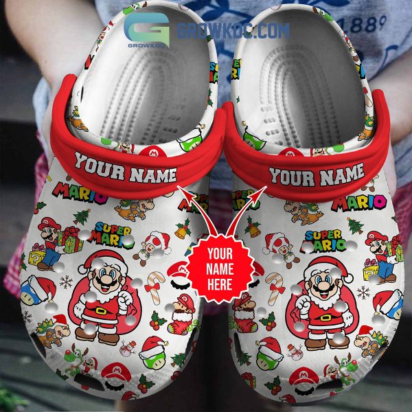 Super Mario Merry Christmas Clogs Crocs