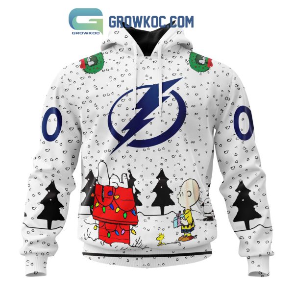 Tampa Bay Lightning NHL Mix Snoopy Peanuts Christmas Personalized Hoodie T Shirt