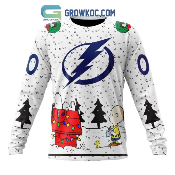 Tampa Bay Lightning NHL Mix Snoopy Peanuts Christmas Personalized Hoodie T Shirt