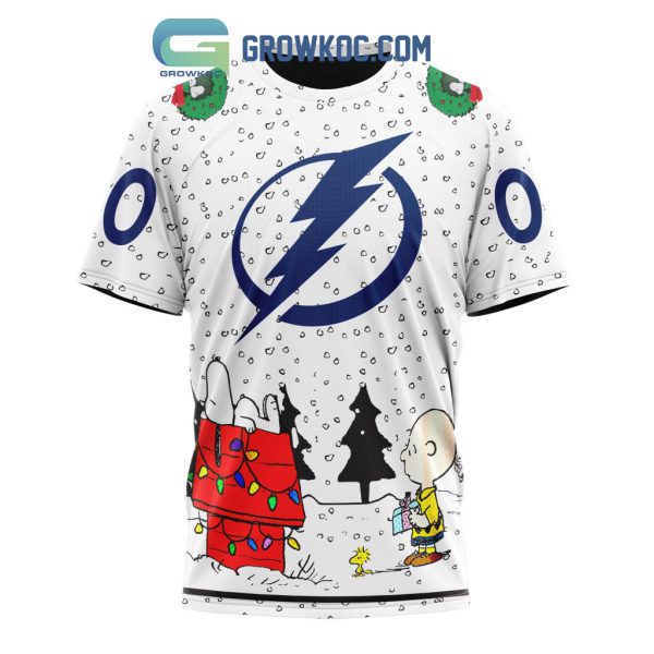 Tampa Bay Lightning NHL Mix Snoopy Peanuts Christmas Personalized Hoodie T Shirt