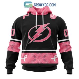 Tampa Bay Lightning NHL Special Style Paisley In October We Wear Pink Breast Cancer Personalized Hoodie T Shirt
