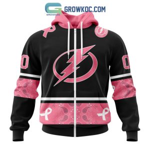 Tampa Bay Lightning NHL Special Style Paisley In October We Wear Pink Breast Cancer Personalized Hoodie T Shirt