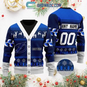 Tampa Bay Lightning Supporter Christmas Holiday Personalized Ugly Sweater