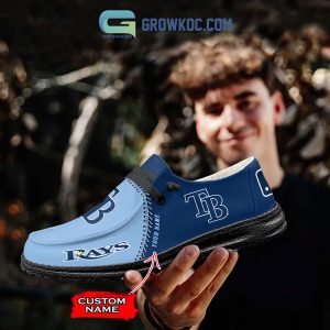 Tampa Bay Rays MLB Personalized Hey Dude Shoes
