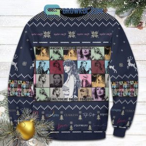 Taylor Swift Dancing Through The Holidays Like You Are On The Era Tours Christmas Ugly Sweater