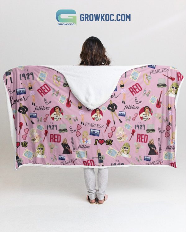 Taylor Swift Fearless 1989 Hooded Blanket