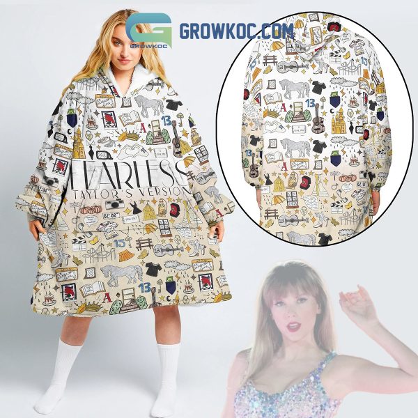 Taylor Swift Fearless Album Taylor_s Version Love Story You Belong With Me Costume Oodie Hoodie Blanket