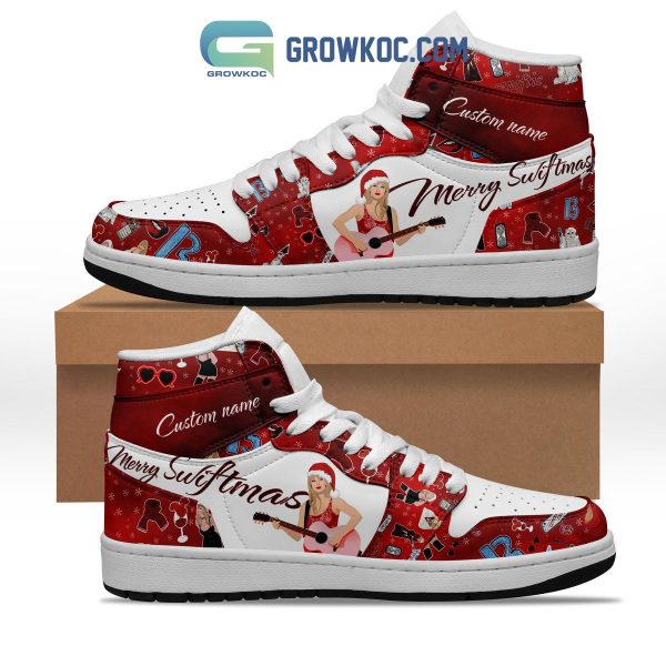 Taylor Swift Merry Christmas Personalized Air Jordan 1 Shoes