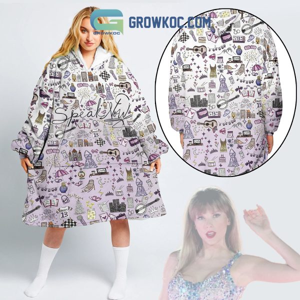 Taylor Swift Speak Now Album Taylor_s Version Dear John Mine Mean Back To December Oodie Hoodie Blanket