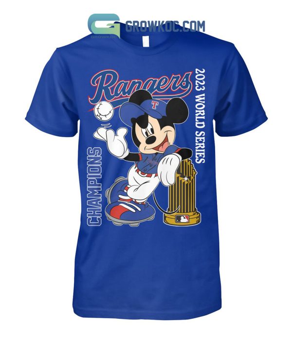 Texas Rangers 2023 World Series Champions Mickey T Shirt