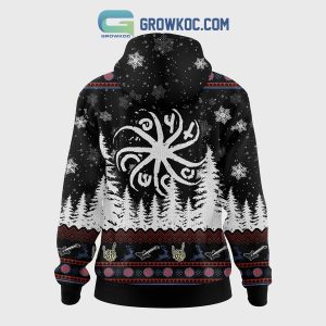 The Cuffs Rock Band Christmas Zip Hoodie Sweater