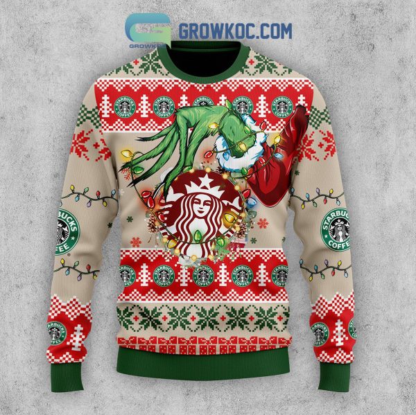 The Grinch Starbucks Coffee Christmas Ugly Sweater