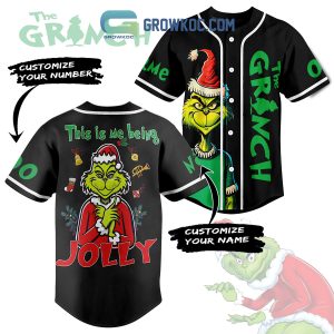 The Grinch This Is My Being Jolly Personalized Baseball Jersey