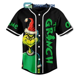 The Grinch This Is My Being Jolly Personalized Baseball Jersey