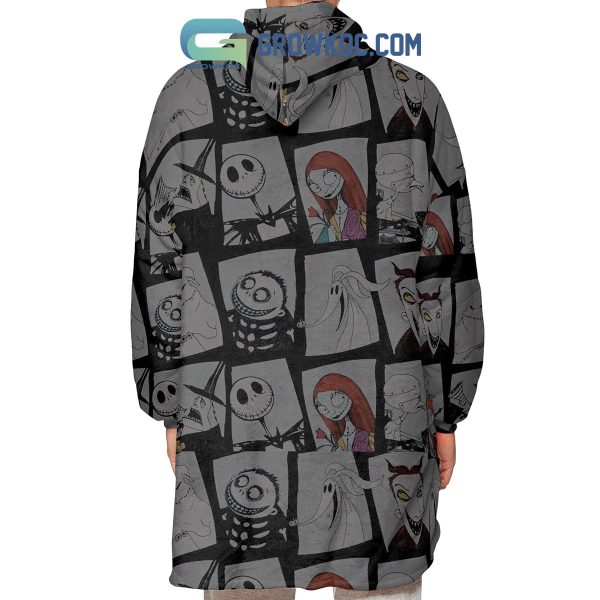 The Nightmare Before Christmas Halloween Pumpkin Thanksgiving Oodie Hoodie Blanket