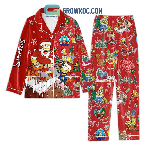 The Simpsons Merry Christmas Pajamas Set