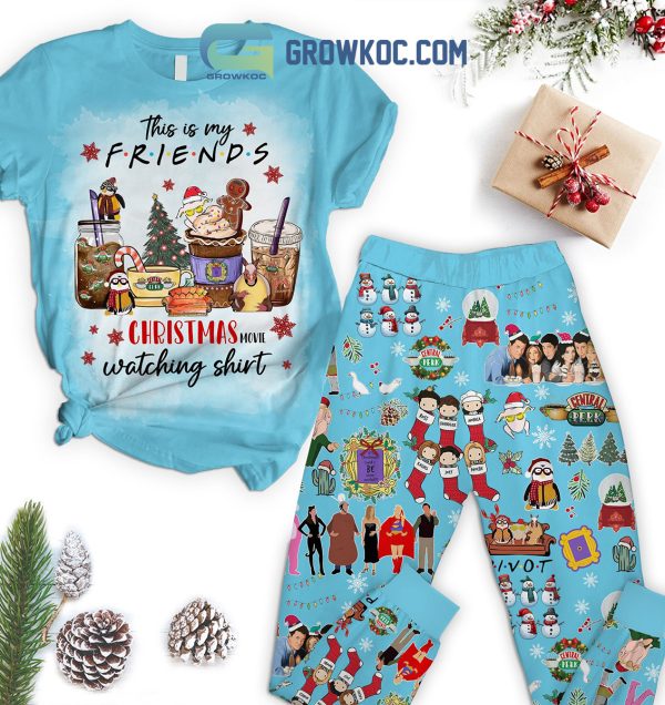 This Is My Friends Christmas Movie Watching Shirt Pajamas Set
