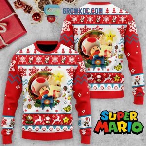 Super Mario Snow Christmas Ugly Sweater