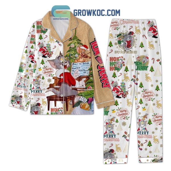 Tom And Jerry Christmas Surprise Ho Ho Ho Pajamas Set