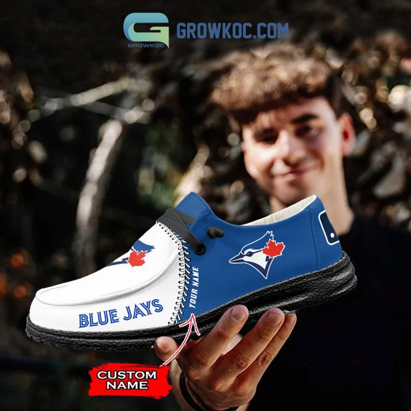 Toronto Blue Jays MLB Personalized Hey Dude Shoes