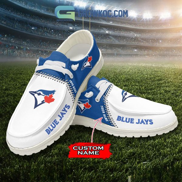 Toronto Blue Jays MLB Personalized Hey Dude Shoes