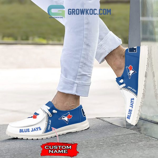 Toronto Blue Jays MLB Personalized Hey Dude Shoes