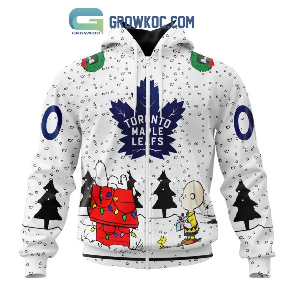 Toronto Maple Leafs NHL Mix Snoopy Peanuts Christmas Personalized Hoodie T Shirt