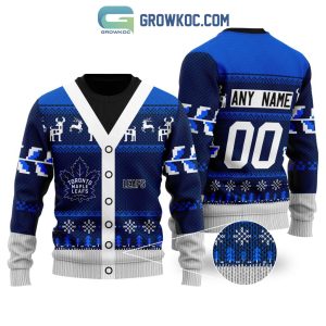 Toronto Maple Leafs Supporter Christmas Holiday Personalized Ugly Sweater