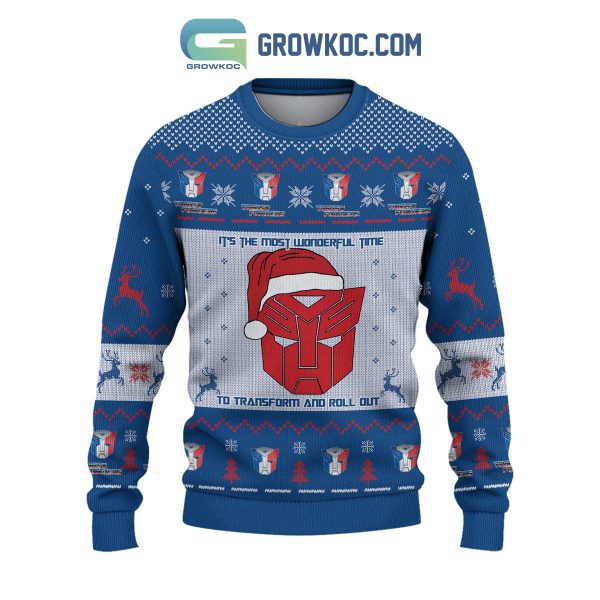 Transformer Autobot Christmas Personalized Ugly Sweater