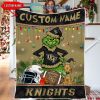 USC Trojans Grinch Football Merry Christmas Light Personalized Fleece Blanket Quilt