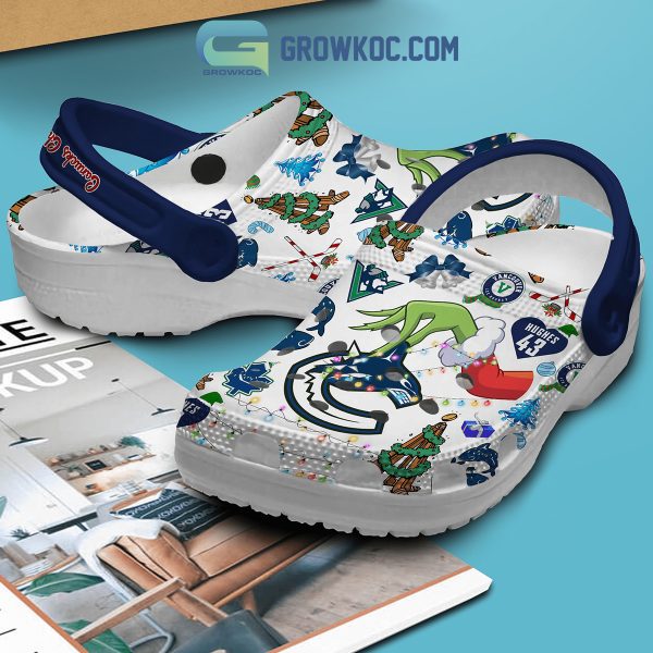 Vancouver Canucks Christmas Grinch Clogs Crocs