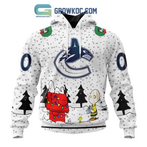 Vancouver Canucks NHL Mix Snoopy Peanuts Christmas Personalized Hoodie T Shirt