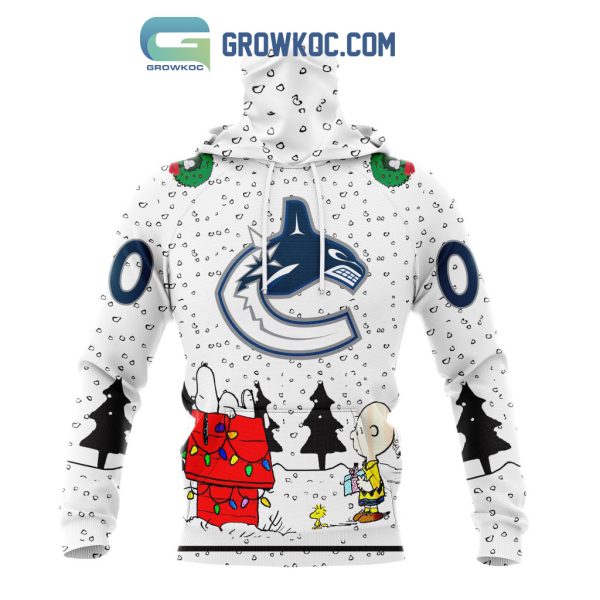 Vancouver Canucks NHL Mix Snoopy Peanuts Christmas Personalized Hoodie T Shirt