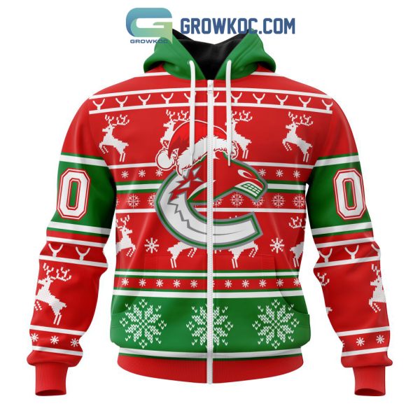 Vancouver Canucks Special Santa Claus Christmas Is Coming Personalized Hoodie T Shirt