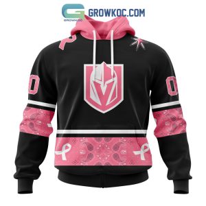 Vegas Golden Knights NHL Special Style Paisley In October We Wear Pink Breast Cancer Personalized Hoodie T Shirt