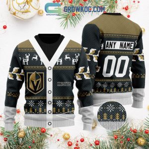 Vegas Golden Knights Supporter Christmas Holiday Personalized Ugly Sweater