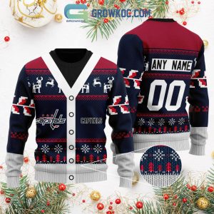 Washington Capitals Supporter Christmas Holiday Personalized Ugly Sweater