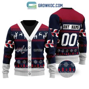 Washington Capitals Supporter Christmas Holiday Personalized Ugly Sweater