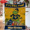 Wisconsin Badgers Grinch Football Merry Christmas Light Personalized Fleece Blanket Quilt