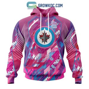 Winnipeg Jets NHL Special Design I Pink I Can! Fearless Again Breast Cancer Hoodie T Shirt