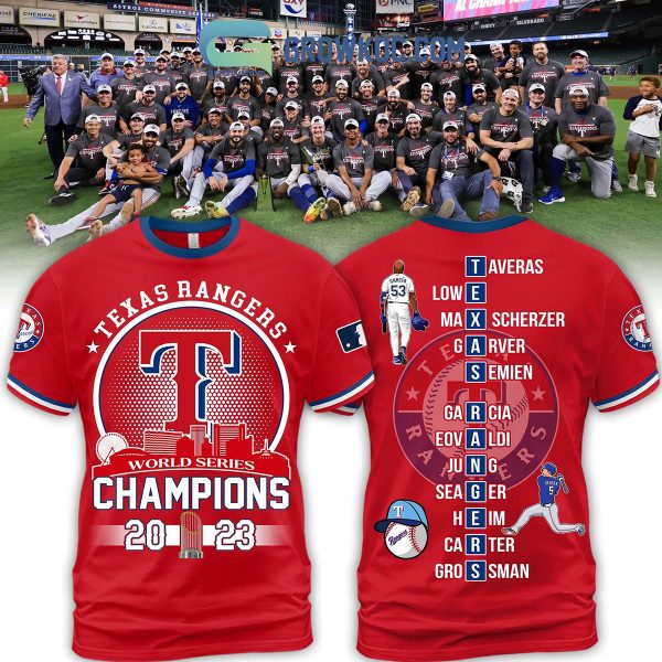 World Series 2023 Champions Texas Rangers Hoodie T Shirt