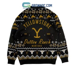 Yellowstone Est 1865 Dutton Ranch Montana Christmas Ugly Sweater