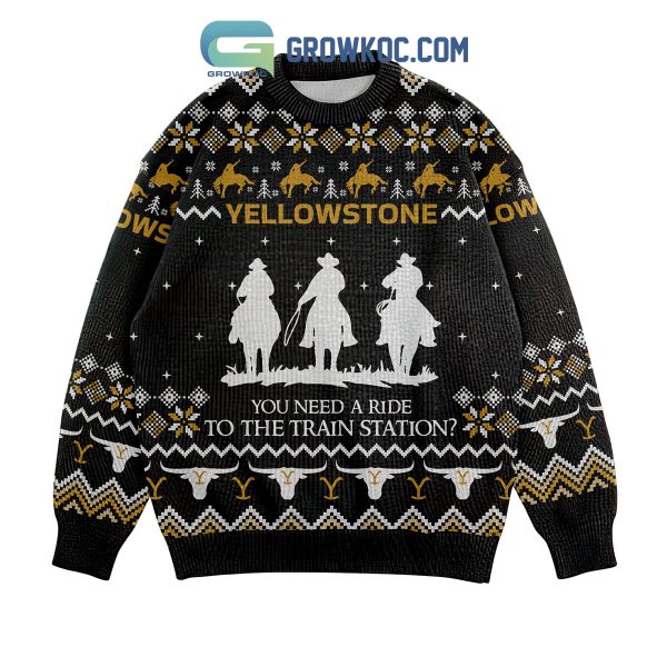 Yellowstone Est 1865 Dutton Ranch Montana Christmas Ugly Sweater