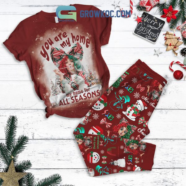 You Are My Home For All Season Don’t Cry Snowman Pajamas Set