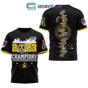 2023 Appalachian State Mountaineers Champions Black Version Hoodie Shirts