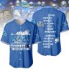 Detroit Lions 2023 NFC North Division Champions Blue Design Baseball Jersey