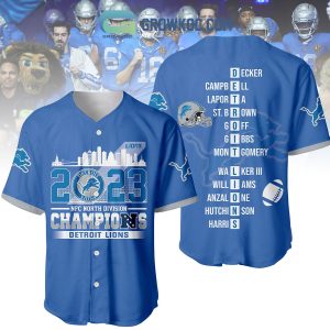 2023 NFC North Division Champions Blue Design Baseball Jersey