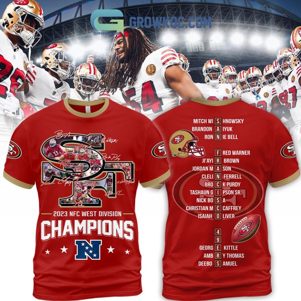 2023 NFC West Divison Champions SF San Francisco 49ers Hoodie Shirts