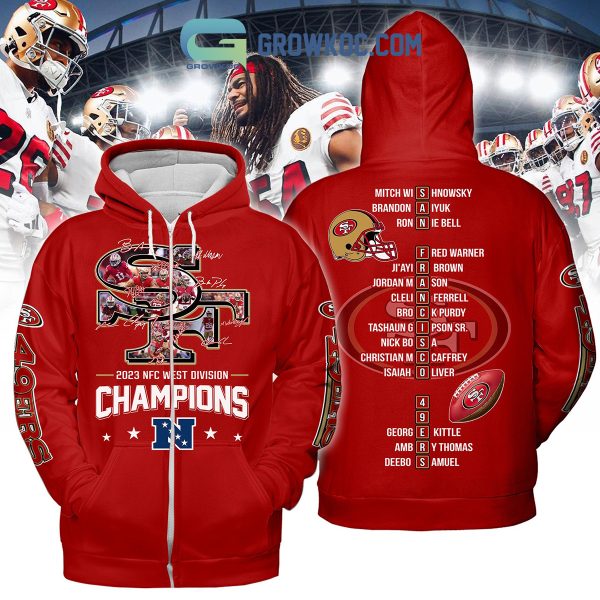 2023 NFC West Divison Champions SF San Francisco 49ers Hoodie Shirts